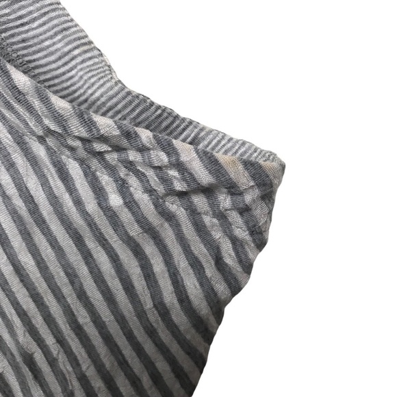 Bebe Sport Gray White Striped Tank Top Medium - Picture 13 of 14